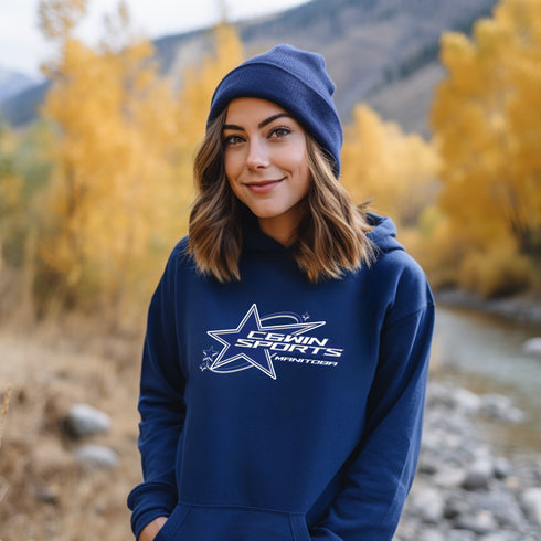 C & Win Sports C & Win Sports Star Hoodie Royal / S - C & Win Sports