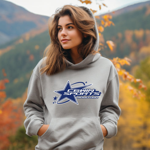 C & Win Sports C & Win Sports Star Hoodie Sport Grey / S - C & Win Sports