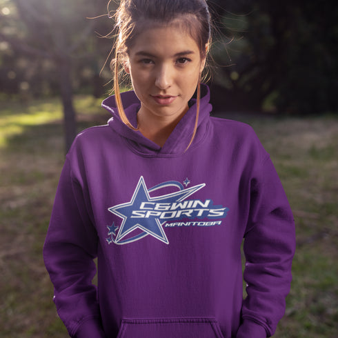C & Win Sports C & Win Sports Star Hoodie Purple / S - C & Win Sports