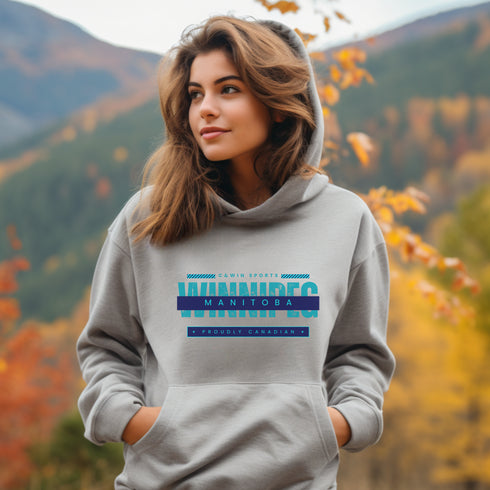 C & Win Sports Winnipeg Manitoba Hoodie Sport Grey / S - C & Win Sports