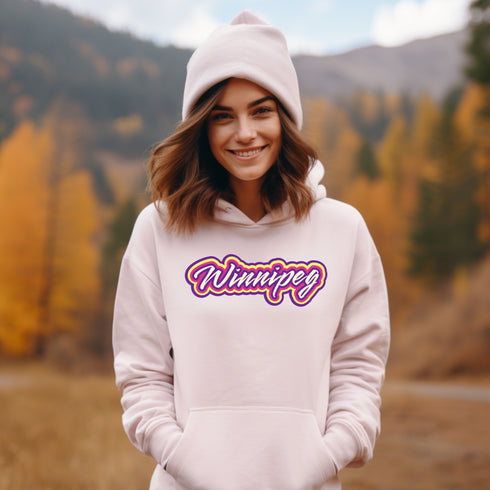 C & Win Sports Winnipeg Retro Hoodie Light Pink / S - C & Win Sports