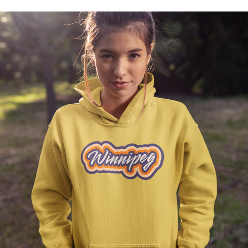 C & Win Sports Winnipeg Retro Hoodie Gold / S - C & Win Sports