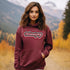 C & Win Sports Winnipeg Retro Hoodie Maroon / S - C & Win Sports