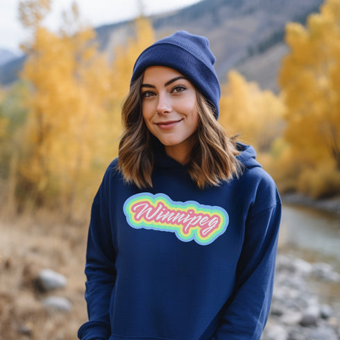 C & Win Sports Winnipeg Retro Hoodie Royal / S - C & Win Sports