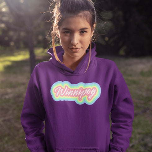 C & Win Sports Winnipeg Retro Hoodie Purple / S - C & Win Sports