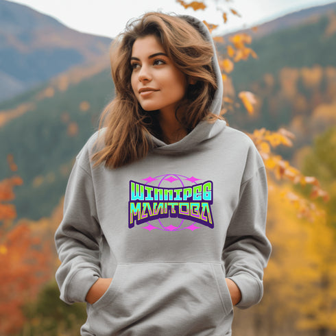 C & Win Sports Retro Winnipeg Hoodie Sport Grey / S - C & Win Sports