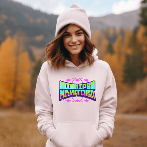 C & Win Sports Retro Winnipeg Hoodie Light Pink / S - C & Win Sports