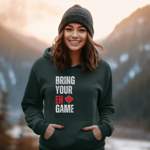 C & Win Sports Bring Your Eh Game Hoodie Forest Green / S - C & Win Sports