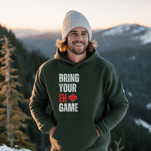 C & Win Sports Bring Your Eh Game Hoodie Forest Green / S - C & Win Sports