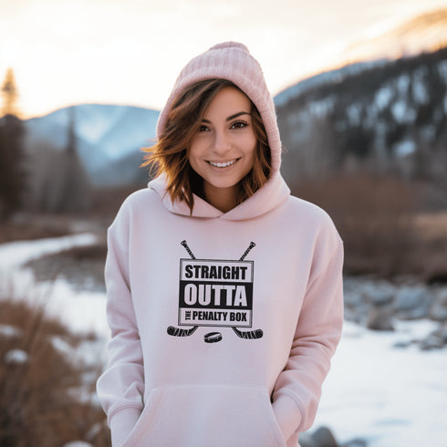 C & Win Sports Straight Outta The Penalty Box Hoodie Light Pink / S - C & Win Sports