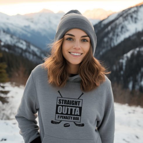 C & Win Sports Straight Outta The Penalty Box Hoodie Sport Grey / S - C & Win Sports