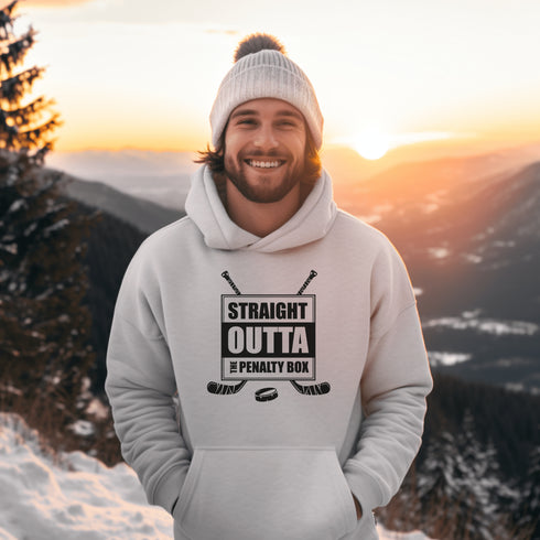 C & Win Sports Straight Outta The Penalty Box Hoodie White / S - C & Win Sports