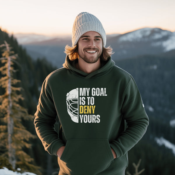 C & Win Sports My Goal Is To Deny Yours Hoodie Forest Green / S - C & Win Sports