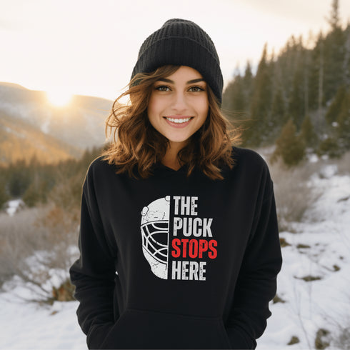 C & Win Sports The Puck Stops Here Hoodie - C & Win Sports