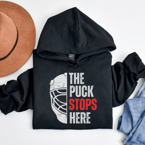 C & Win Sports The Puck Stops Here Hoodie - C & Win Sports