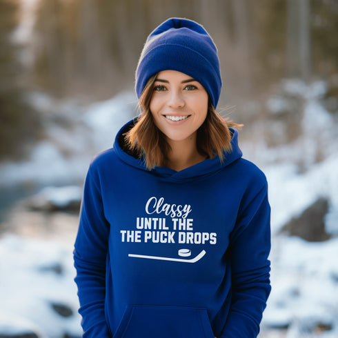 C & Win Sports Classy Until The Puck Drops Royal / S - C & Win Sports