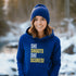 C & Win Sports She Shoots She Scores Hoodie Royal / S - C & Win Sports