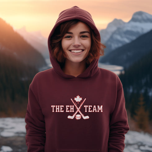 C & Win Sports The EH Team Hoodie Maroon / S - C & Win Sports