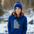 C & Win Sports Eat. Sleep. Hockey .Repeat. Hoodie Royal / S - C & Win Sports
