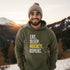 C & Win Sports Eat. Sleep. Hockey. Repeat. Hoodie Military Green / S - C & Win Sports