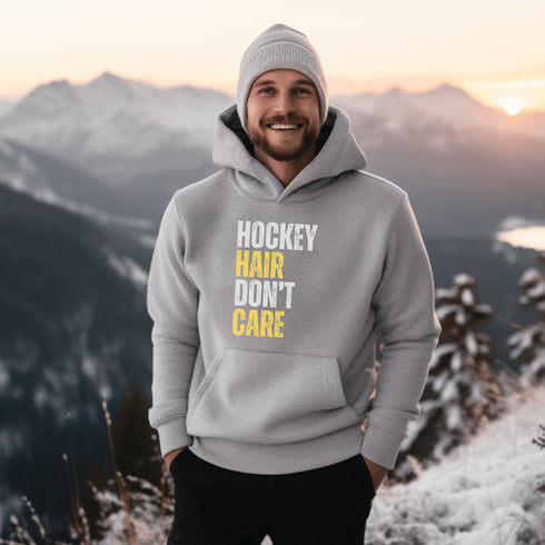 C & Win Sports Hockey Hair Don't Care Hoodie - C & Win Sports