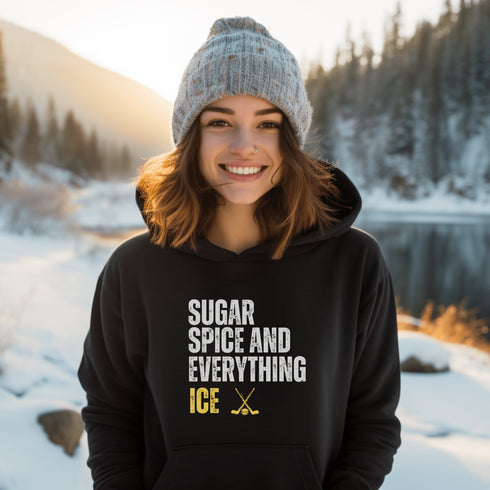 C & Win Sports Sugar Spice And Everything Ice Hoodie Black / S - C & Win Sports