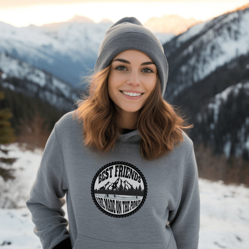 C & Win Sports Best Friends Are Made On The Pond Hoodie Sport Grey / S - C & Win Sports