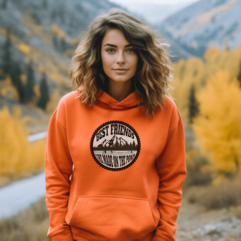 C & Win Sports Best Friends Are made On The Pond Hoodie Orange / S - C & Win Sports