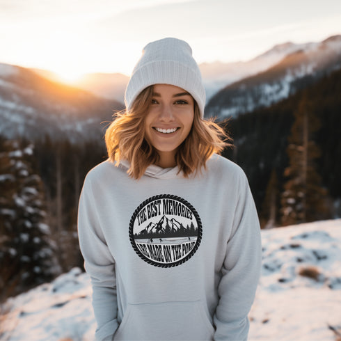 C & Win Sports The Best Memories Are Made On The Pond Hoodie Ash / S - C & Win Sports