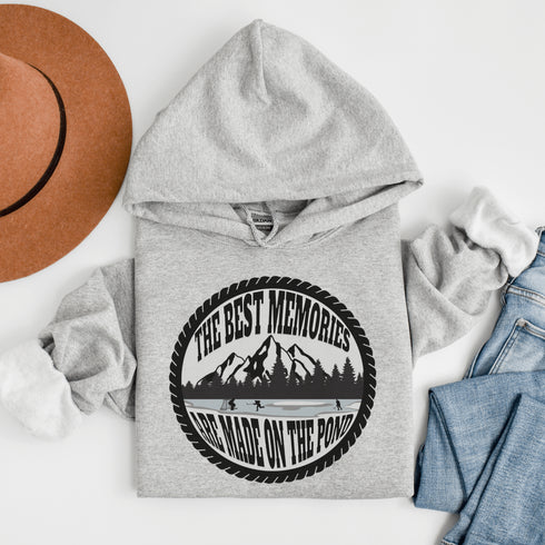 C & Win Sports The Best Memories Are Made On The Pond Hoodie - C & Win Sports