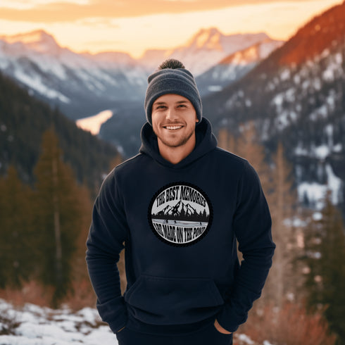 C & Win Sports The Best Memories Are Made On The Pond Hoodie Navy / S - C & Win Sports