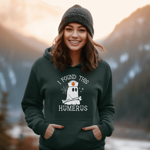 C & Win Sports I Found This Humerus Hoodie Forest Green / S - C & Win Sports