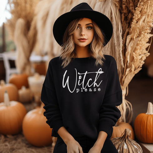 C & Win Sports Witch Please Sweatshirt S / Black - C & Win Sports