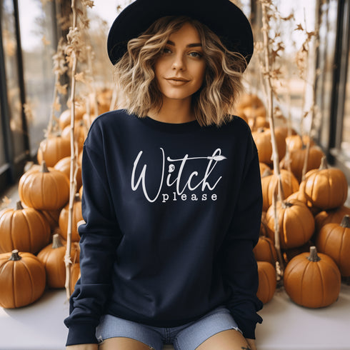 C & Win Sports Witch Please Sweatshirt S / Navy - C & Win Sports