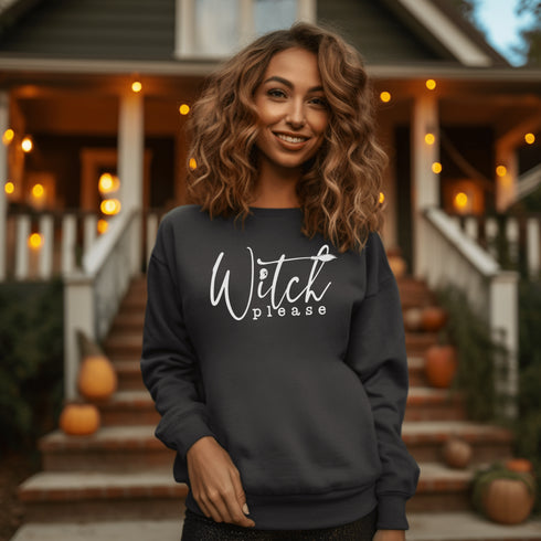 C & Win Sports Witch Please Sweatshirt S / Dark Heather - C & Win Sports