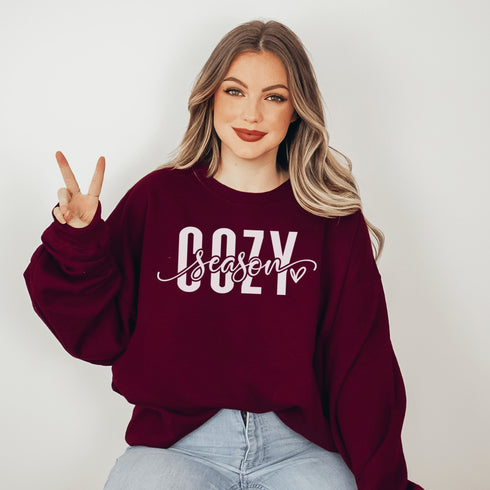 C & Win Sports Cozy Season Sweatshirt S / Maroon - C & Win Sports