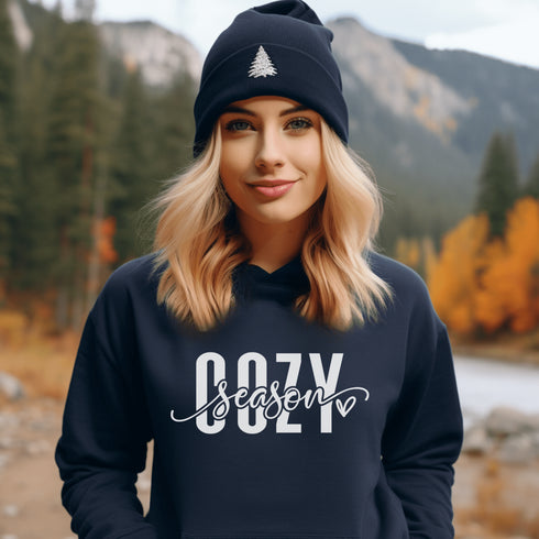 C & Win Sports Cozy Season Hoodie Navy / S - C & Win Sports