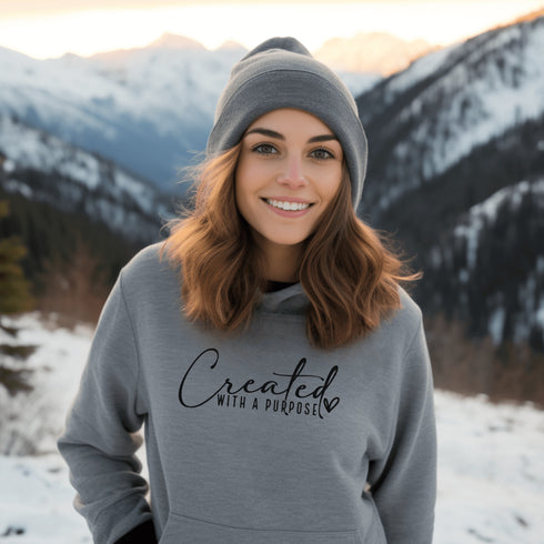 C & Win Sports Created With A Purpose Hoodie Sport Grey / S - C & Win Sports