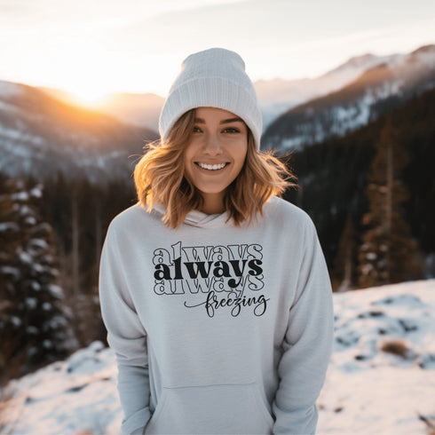 C & Win Sports Always Freezing Hoodie Ash / S - C & Win Sports