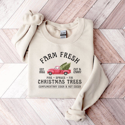 C & Win Sports Farm Fresh Trees Sweatshirt - C & Win Sports