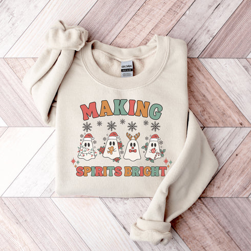 C & Win Sports Making Spirits Bright Sweatshirt - C & Win Sports