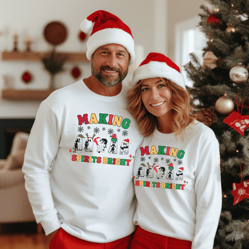 C & Win Sports Making Spirits Bright Sweatshirt - C & Win Sports