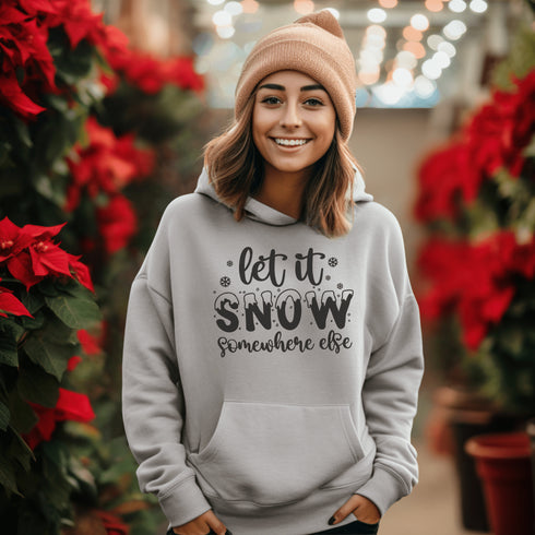 C & Win Sports Let It Snow Somewhere Else Hoodie Ash / S - C & Win Sports