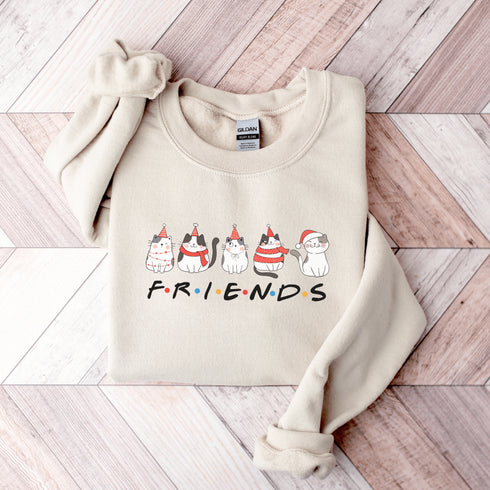 C & Win Sports Cat Friends Sweatshirt - C & Win Sports