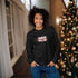 C & Win Sports Embroidered Christmas Cat Sweatshirt Black / S - C & Win Sports