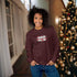 C & Win Sports Embroidered Christmas Cat Sweatshirt Maroon / S - C & Win Sports