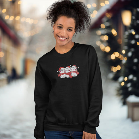 C & Win Sports Embroidered Christmas Cat Sweatshirt - C & Win Sports