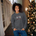 C & Win Sports Meowy Catmas Embroidered Sweatshirt Dark Heather / S - C & Win Sports