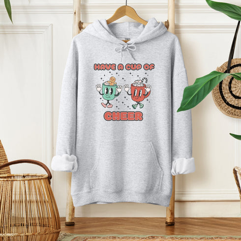 C & Win Sports Have A Cup Of Cheer Hoodie Ash / S - C & Win Sports