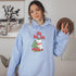 C & Win Sports Bear-Y Christmas Hoodie Light Blue / S - C & Win Sports